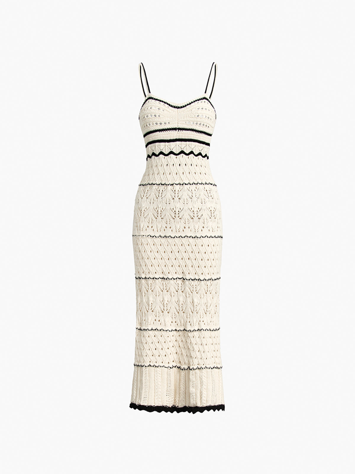 Paros Crochet Eyelet See Through Midi Dress – COMMENSE Paros Crochet Eyelet See Through Midi Dress – COMMENSE