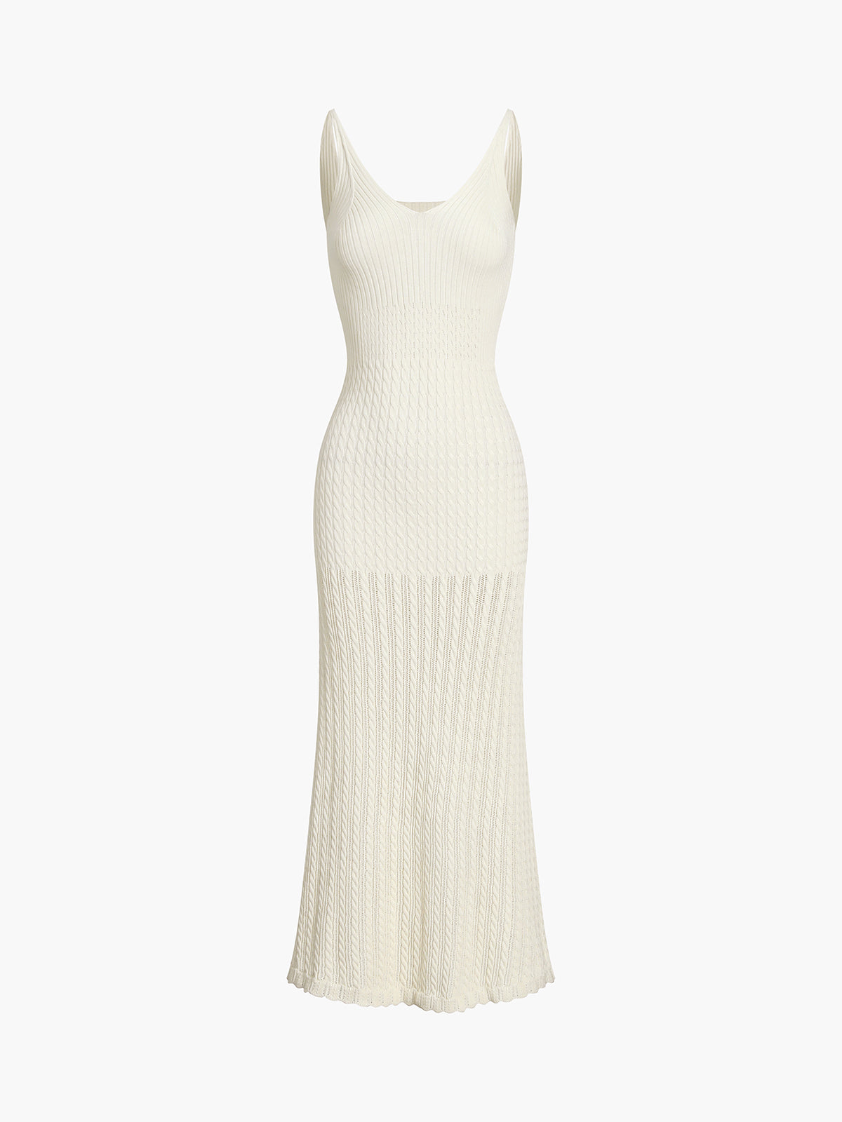 Jacquard Knit Midi Dress | COMMENSE