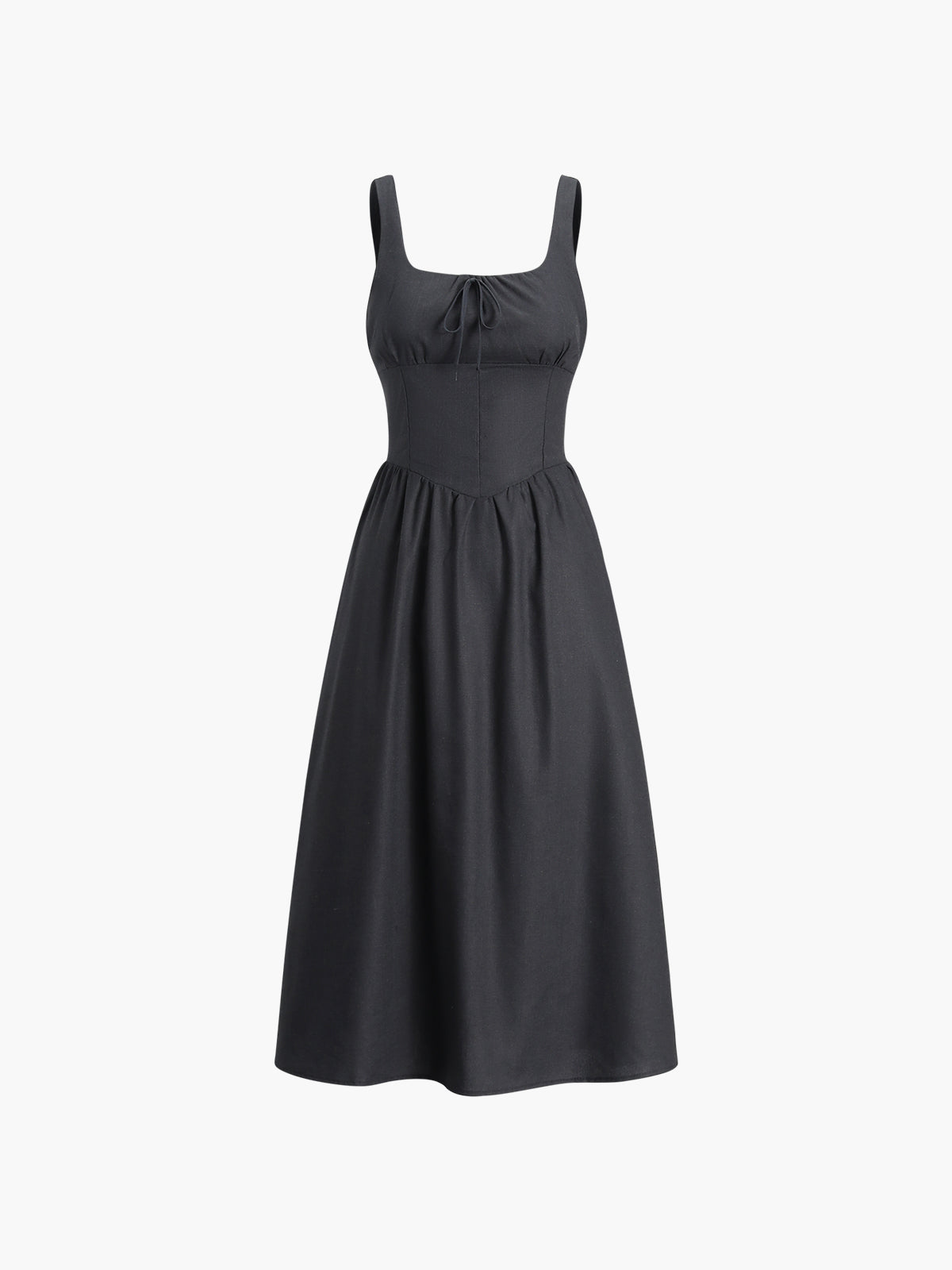 Cotton & Linen Knotted Cami Midi Dress | COMMENSE Cotton & Linen Knotted Cami Midi Dress | COMMENSE
