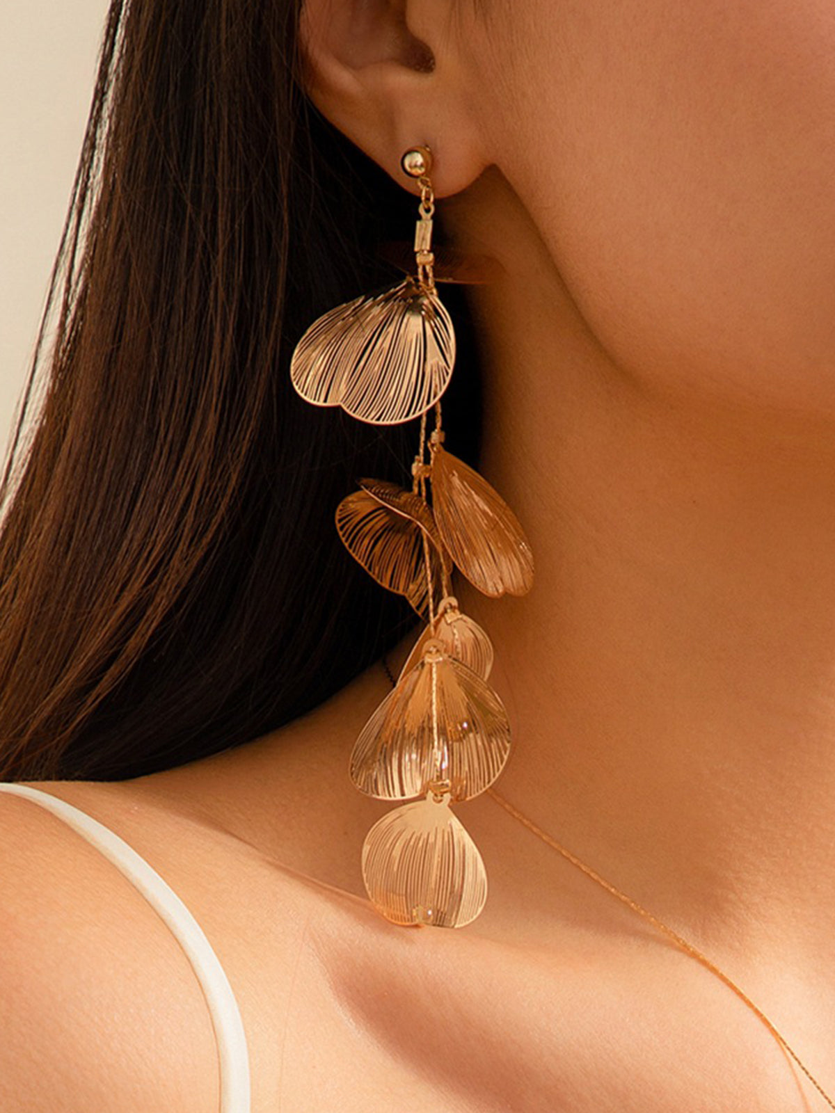 Ginkgo Leaves Long Dangle Earrings – COMMENSE