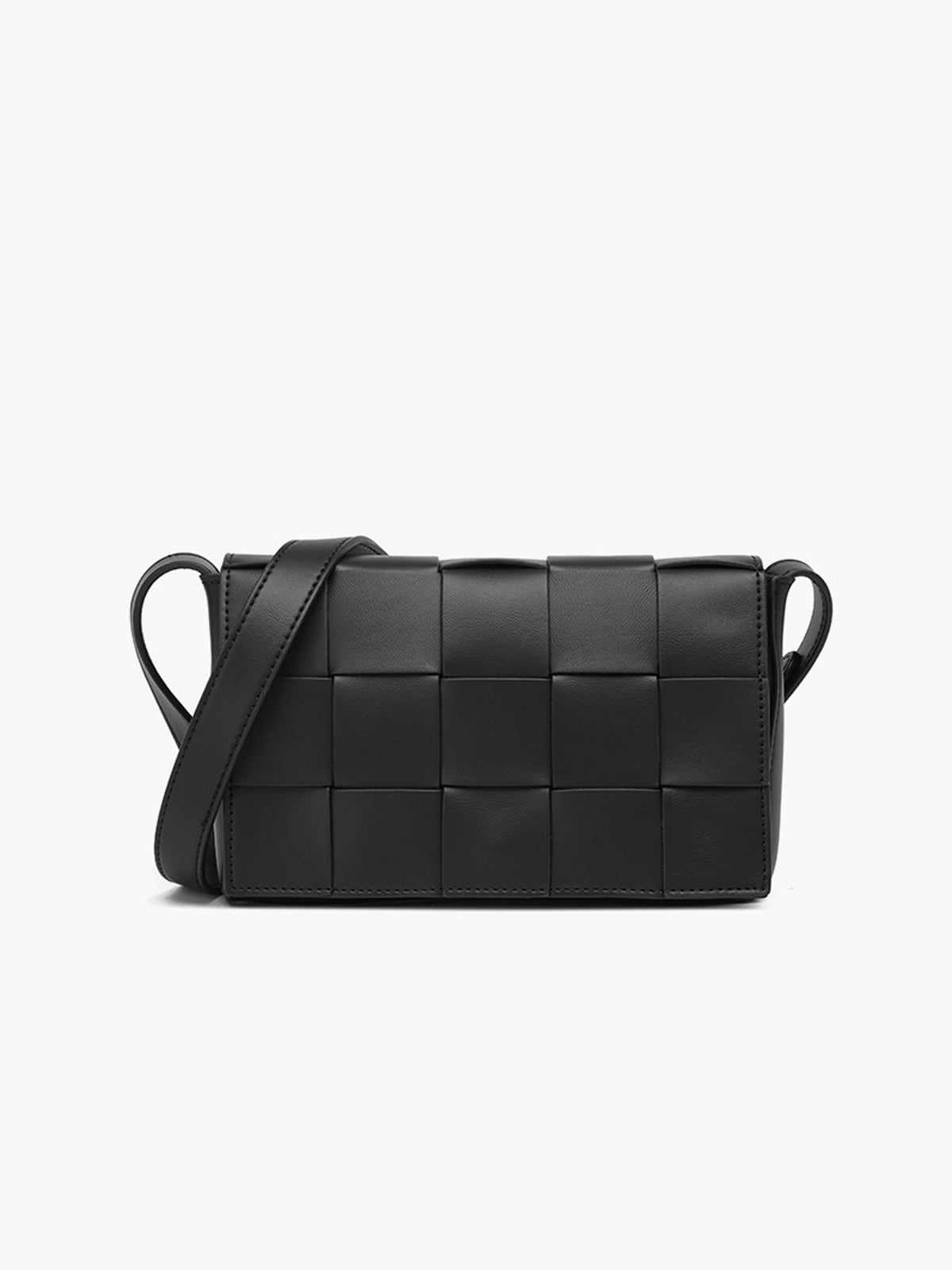 Black Woven Crossbody Bag – COMMENSE