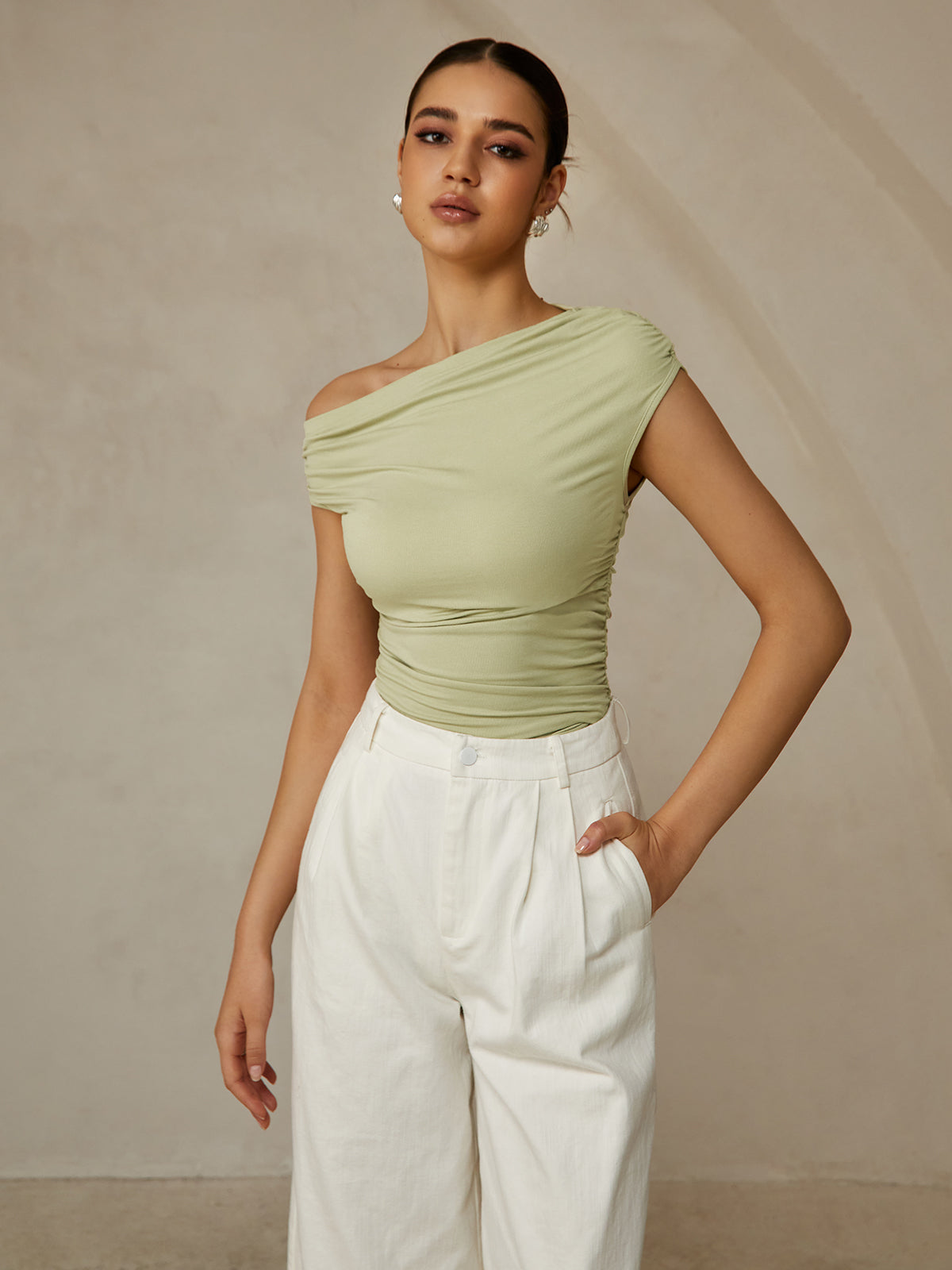売れ筋商品|||オルセン カットソー トップス レディース Women's 100% Cotton Round Neck Sleeveless Shell White Theory Women's Shell Top, White, XXS-XS at Amazon Women's
