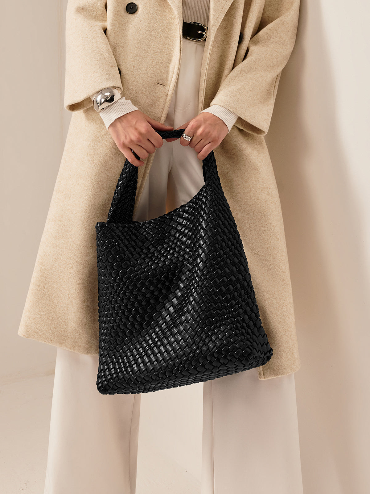 Woven Zipper Armpit Bag