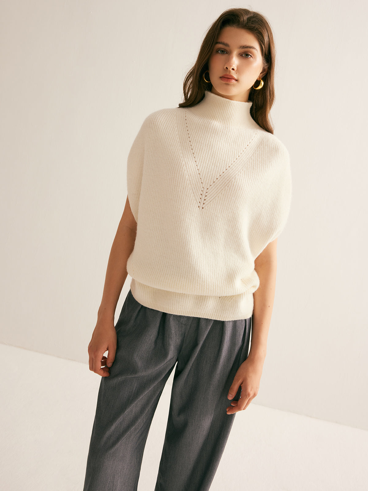 Cool Breeze Mock Neck Sweater Vest main image 1