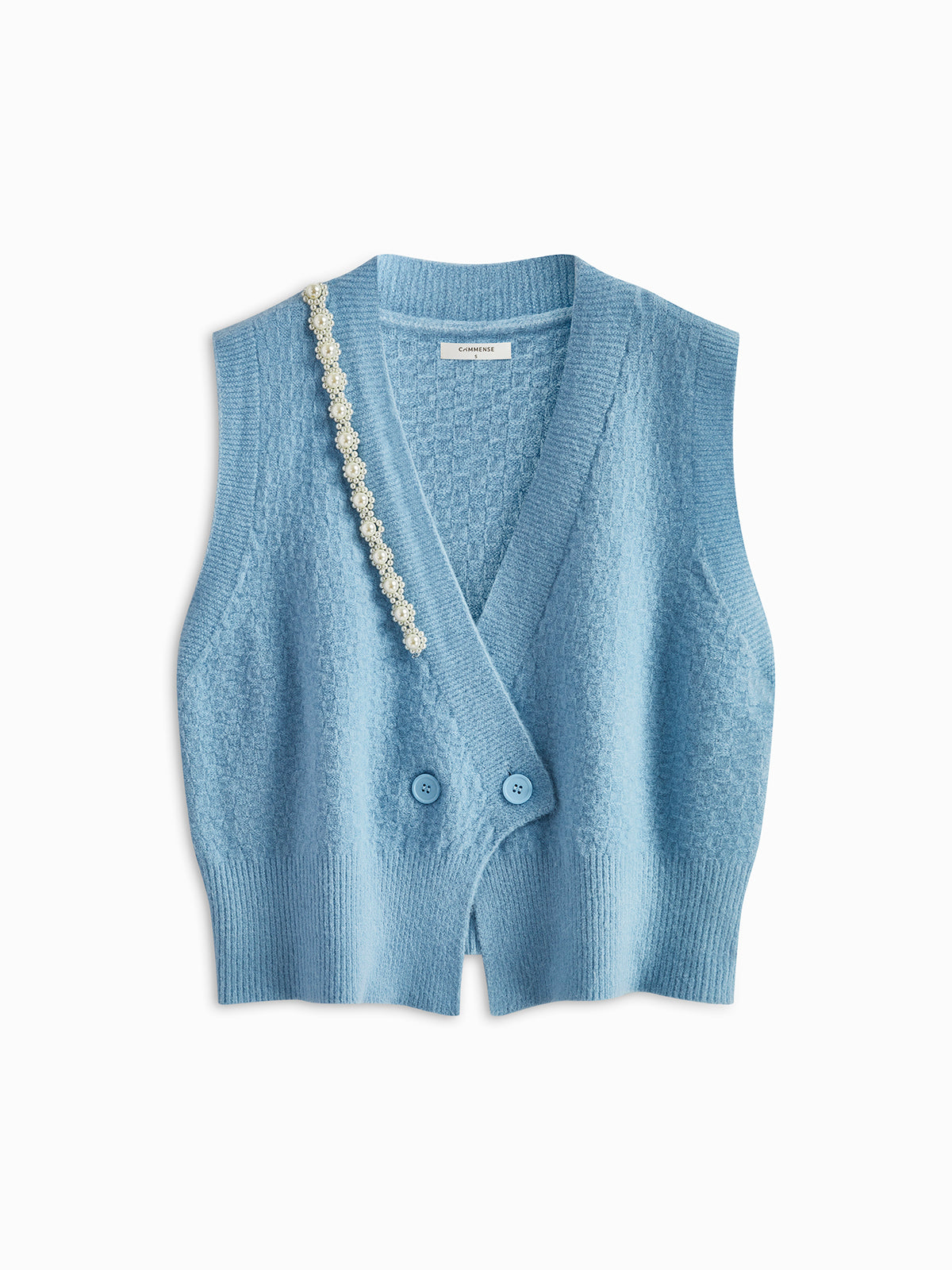 Willfully Handmade Random Pearl Knit Vest