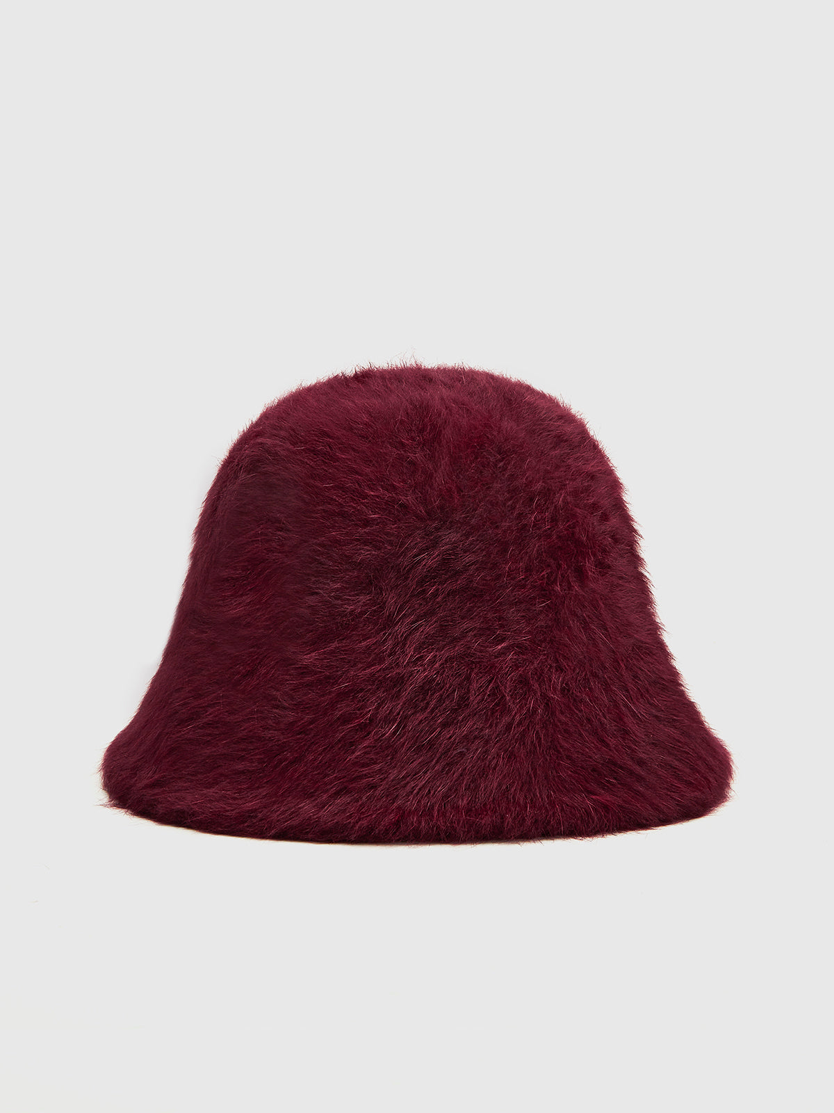 BUCKET HAT IN BLACK MIX WHITE RABBIT FUR 404640 main image 1