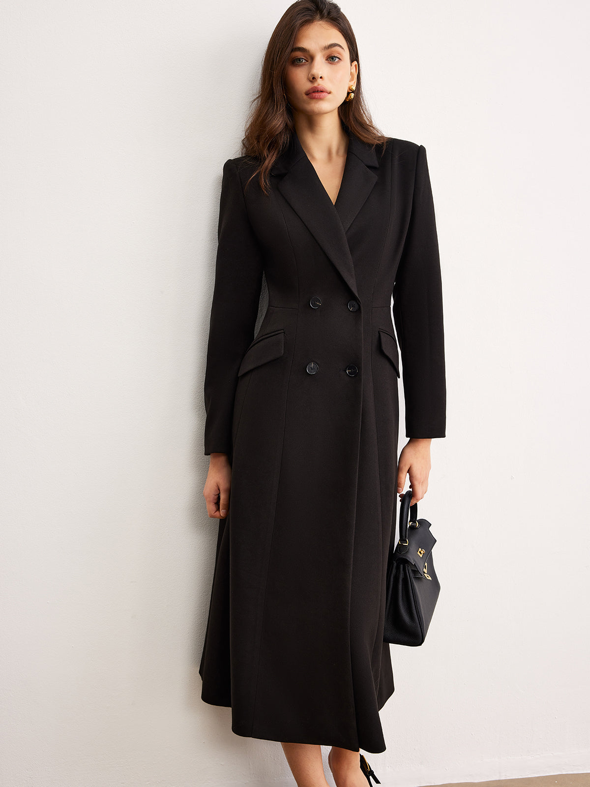 Lapel Buttoned Blazer