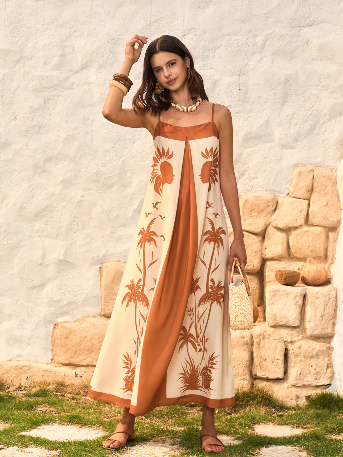 boho cami dress Beautiful Stranger Blush Fit and Flare Cami Dress