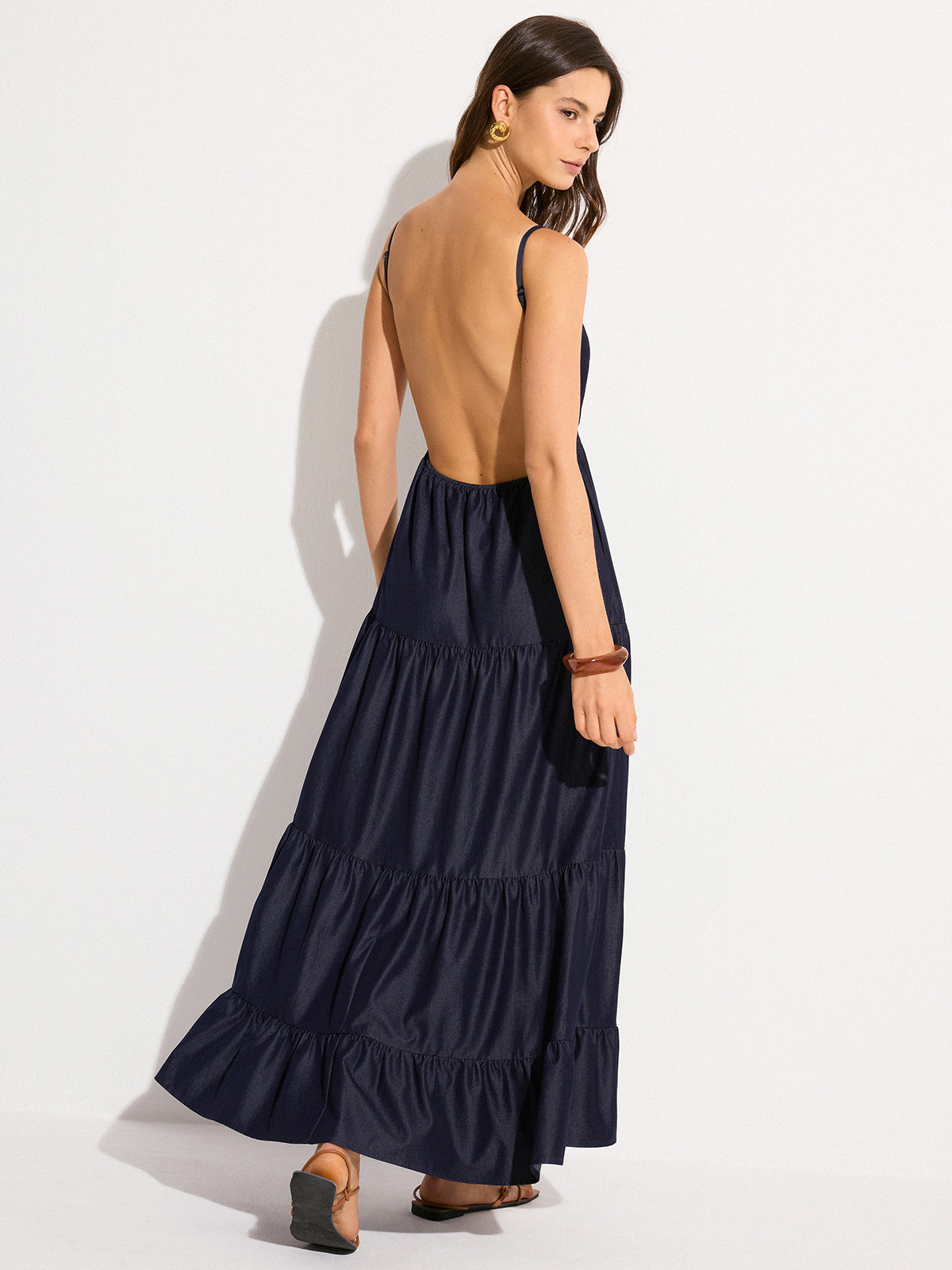 Backless Tiered Maxi Dress Backless Tiered Maxi Dress