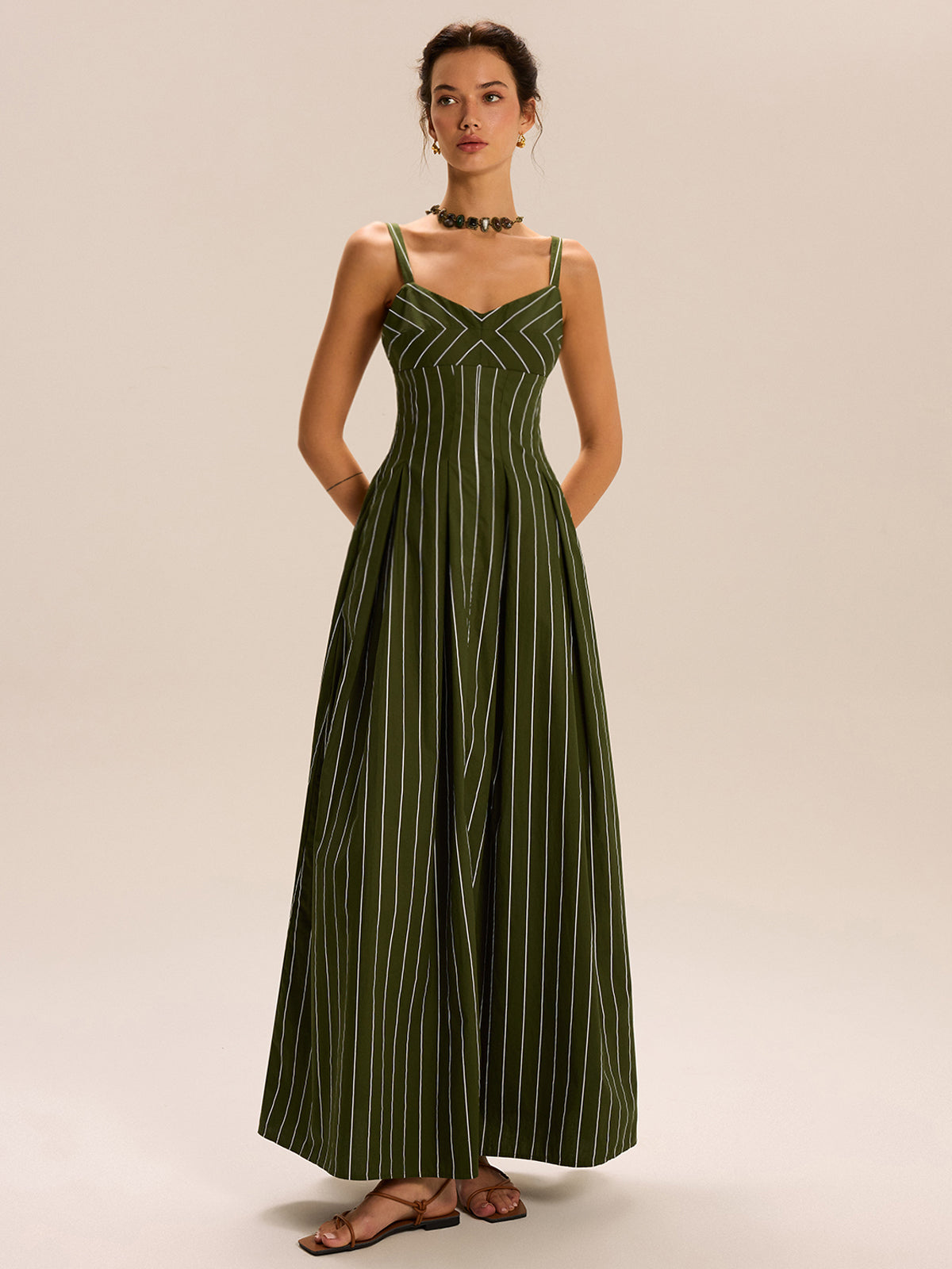 commense maxi dress Striped Maxi Dress