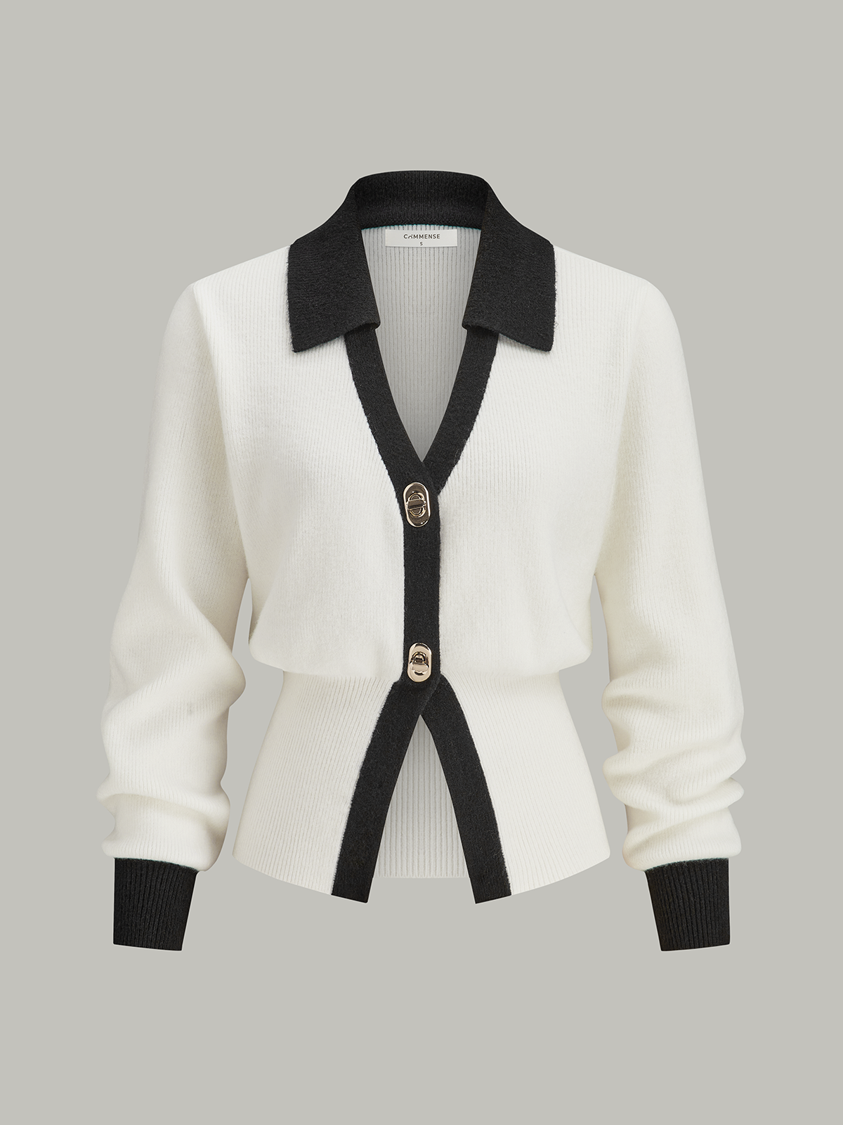 Contrast Trim Cardigan