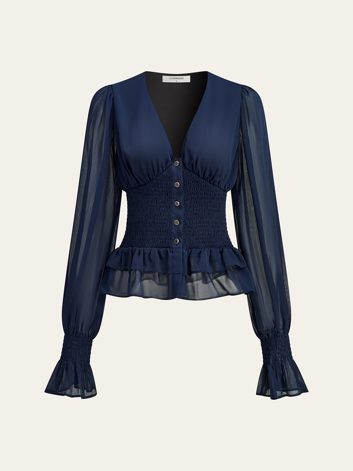 Speckled Mesh Blouse