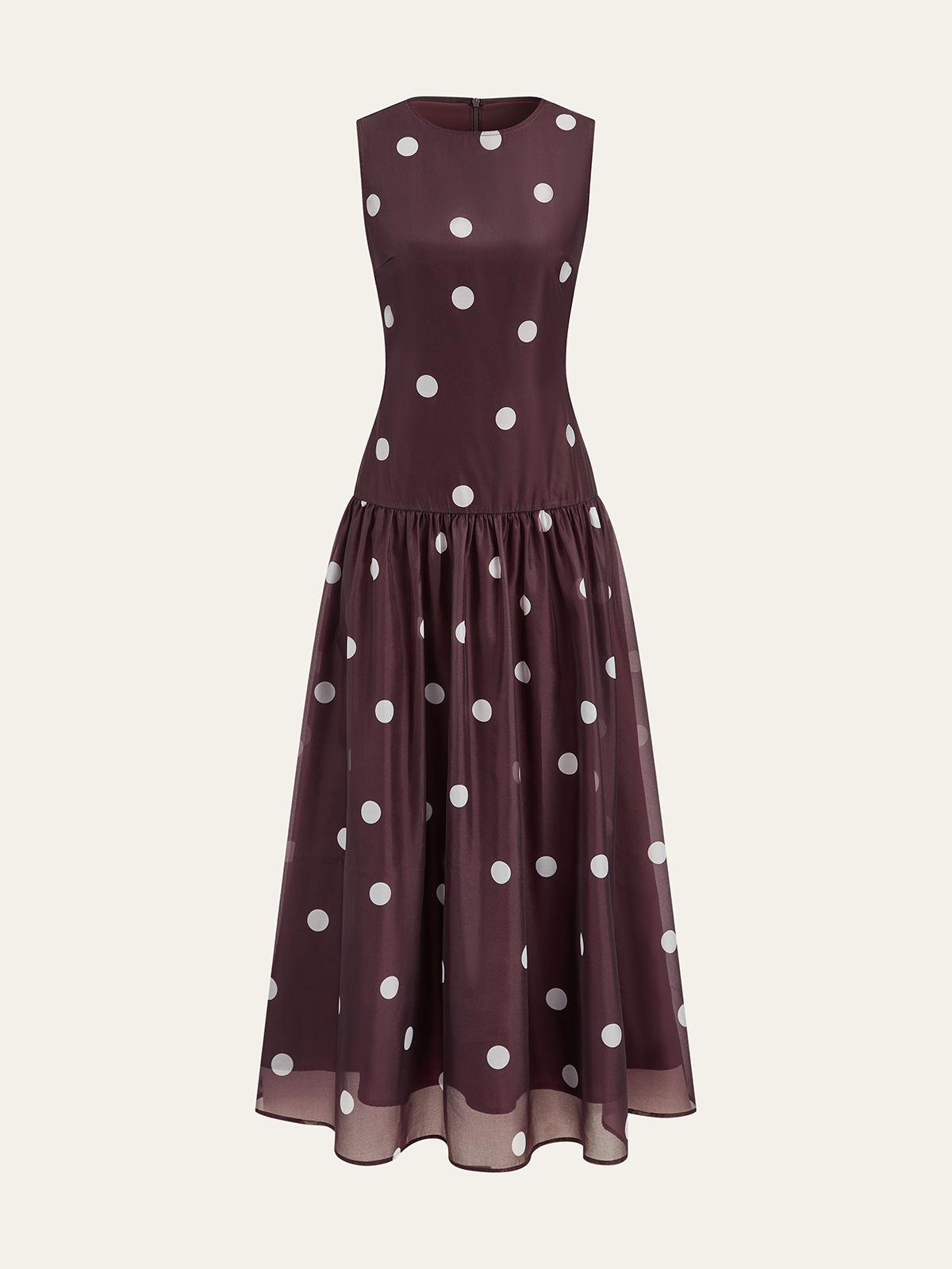 sachin and babi light blue dress Brown Polka Dot Dress - Lace-Up Maxi Dress - Tiered Maxi Dress