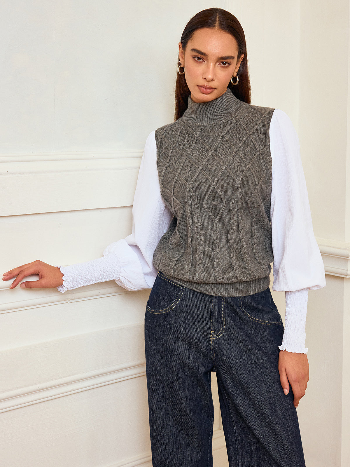 Leg Of Mutton Sleeve Sweater