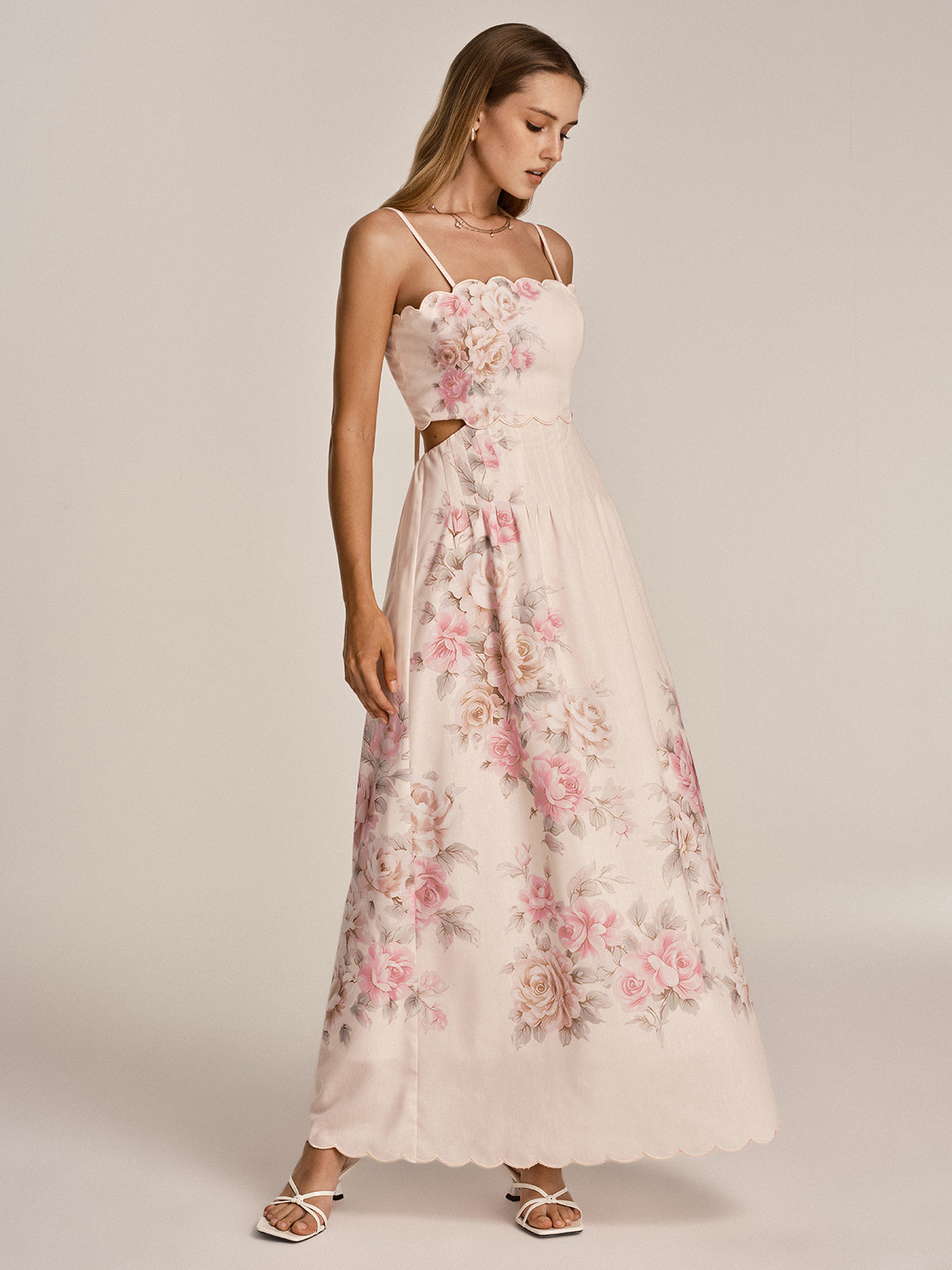 commense maxi dress Ruched Waist Maxi Dress