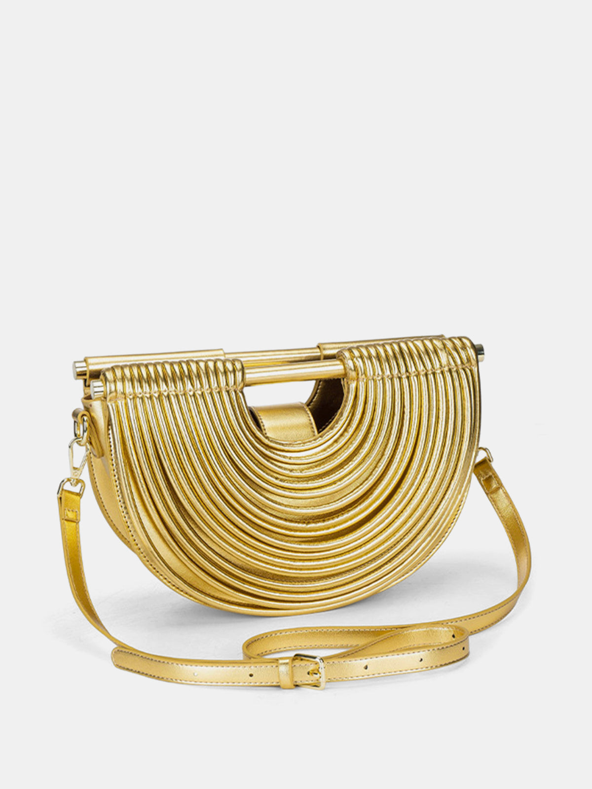極美品✨フェリージ 218 ボディバッグ トゥモローランド別注 ゴールド金具 Multi-Layer Half Moon Crossbody Handbag | COMMENSE