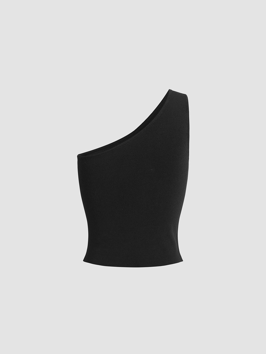 Solid One Shoulder Top – COMMENSE
