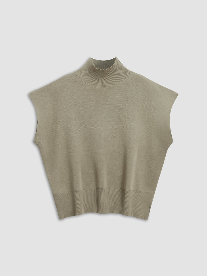 トップス xander zhou 23ss short knit vest Chunky Soft Wool Knit Vest in Shocking Pink – SVRN