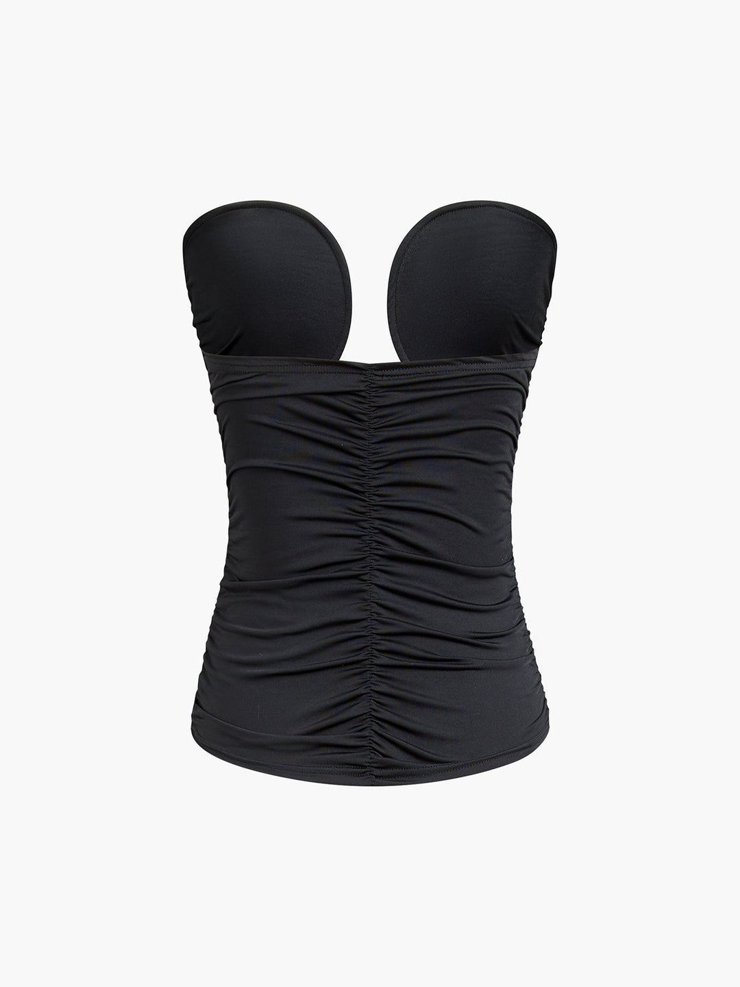 Zemeta Night Top - Black Velvet Top - Black Bustier Top