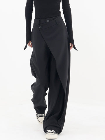 Asymmetric Ruched Long Pants Set main image 0