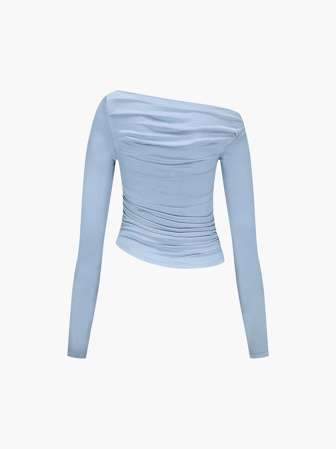 Asymmetrical Off Shoulder Long Sleeve Shirt – COMMENSE