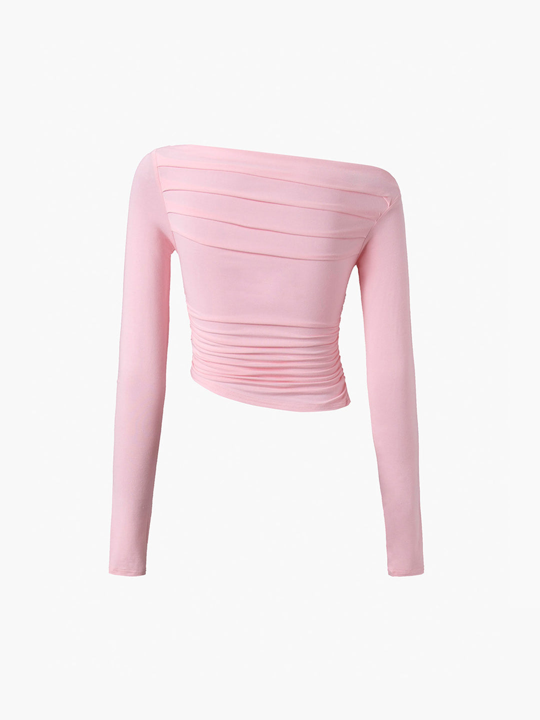 ★ANIV★ OFF SHOULDER LETTERING LONG SLEEVE Textured Off Shoulder Top– ASTR the Label
