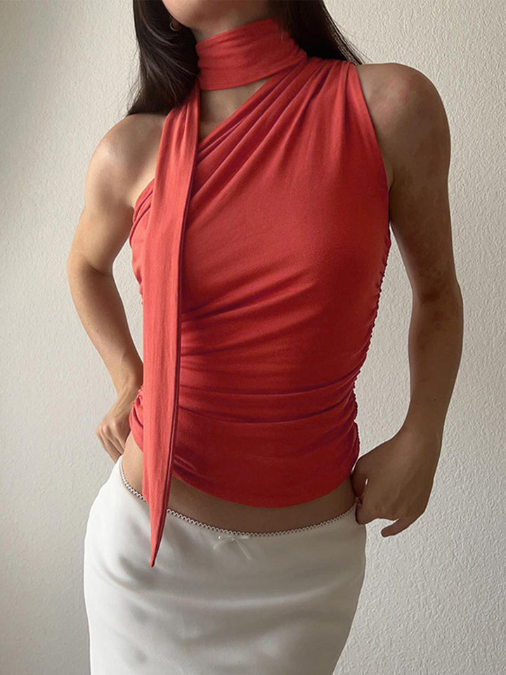 【MUCENT】 ★ HALTER NECK SLEEVELESS & BOXER PANTS ★ SET UP Sleeveless Halter Jumpsuit | White House Black Market