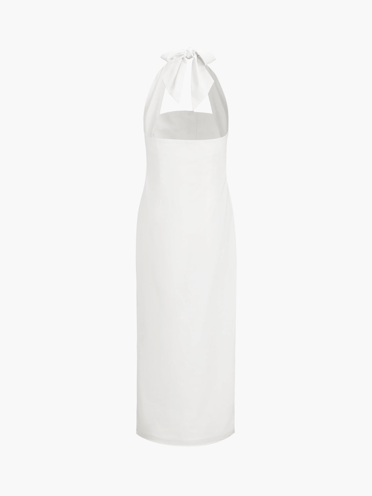 Tied Halter Open Back Cotton Linen Midi Dress | COMMENSE Tied Halter Open Back Cotton Linen Midi Dress | COMMENSE