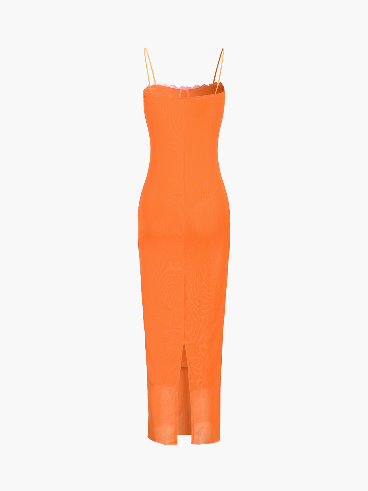 orange guipure sleeveless maxi dress Bright Orange Dress - Cutout Maxi Dress - Low-Cut Maxi Dress