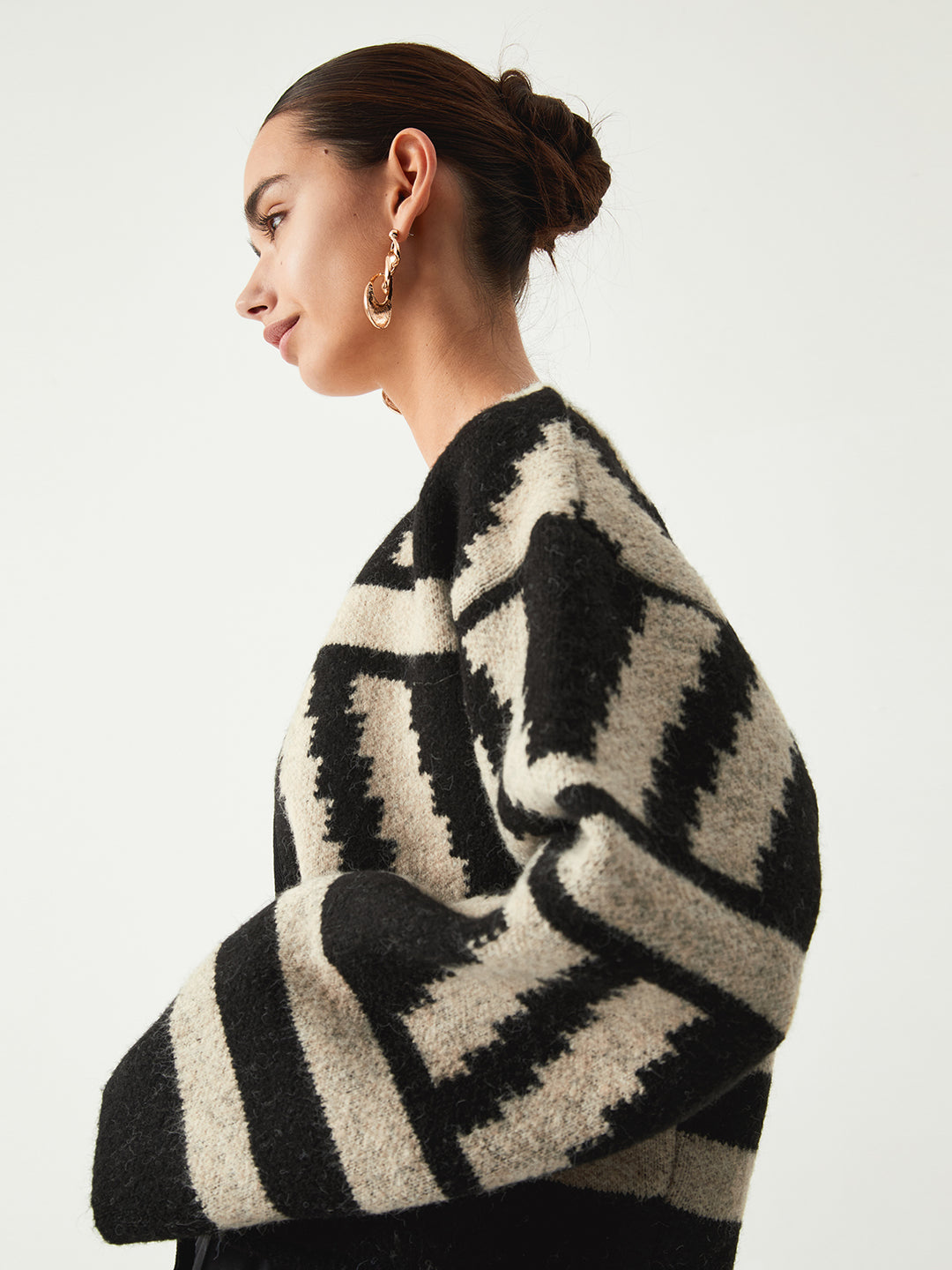 Geometric Print Kimono Cardigan – COMMENSE