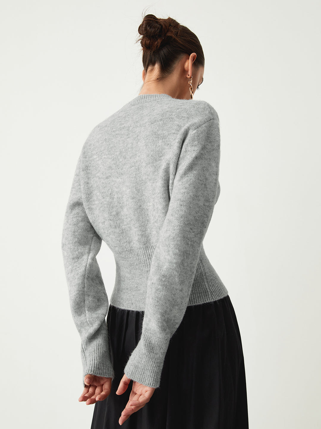 Half Zip Fuzzy Sweater – COMMENSE