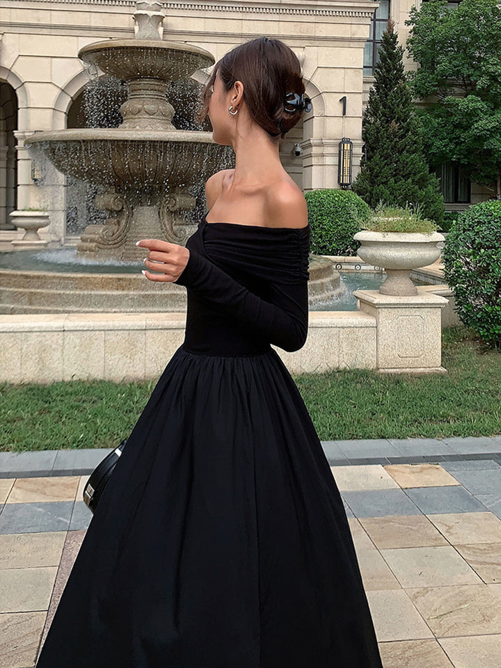 Off Shoulder Criss Cross Long Dress | COMMENSE Off Shoulder Criss Cross Long Dress | COMMENSE