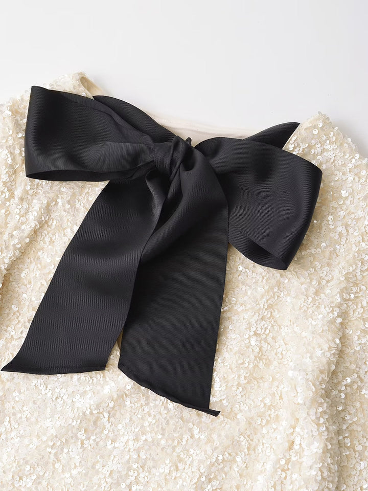 ANDRESD アンドレスド fringe glitter knot dress Andresd fringe glitter knot dress