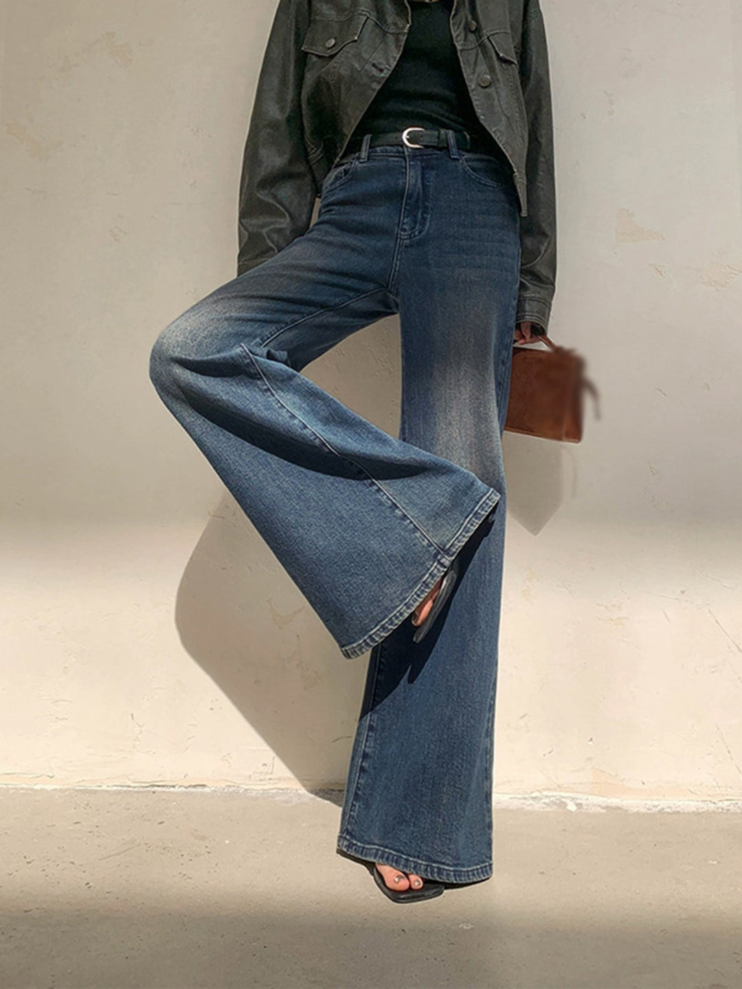 Vintage Low Rise Washed Wide Leg Jeans – COMMENSE