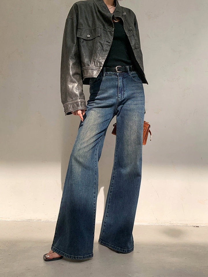 【KOOLOSET】Old Vintage Wide Denim Vintage 90s 00s Zonz Wide Leg Denim Jeans High Waist Extra