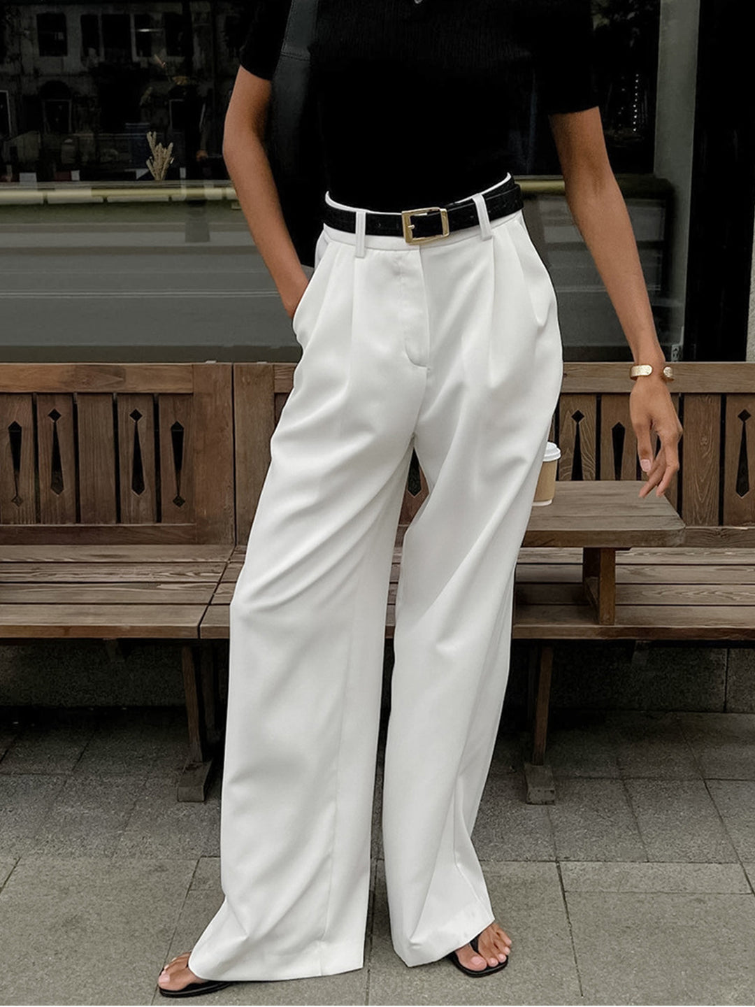 【送料&関税込】ChloAC Wide-leg Trousers Relaxed Wide Leg Pant – Another Tomorrow