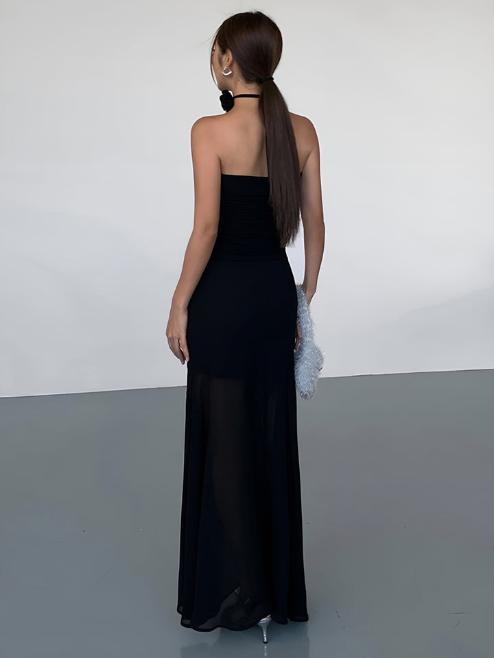 Semi-Sheer Solid Two Layer Maxi Skirt – COMMENSE