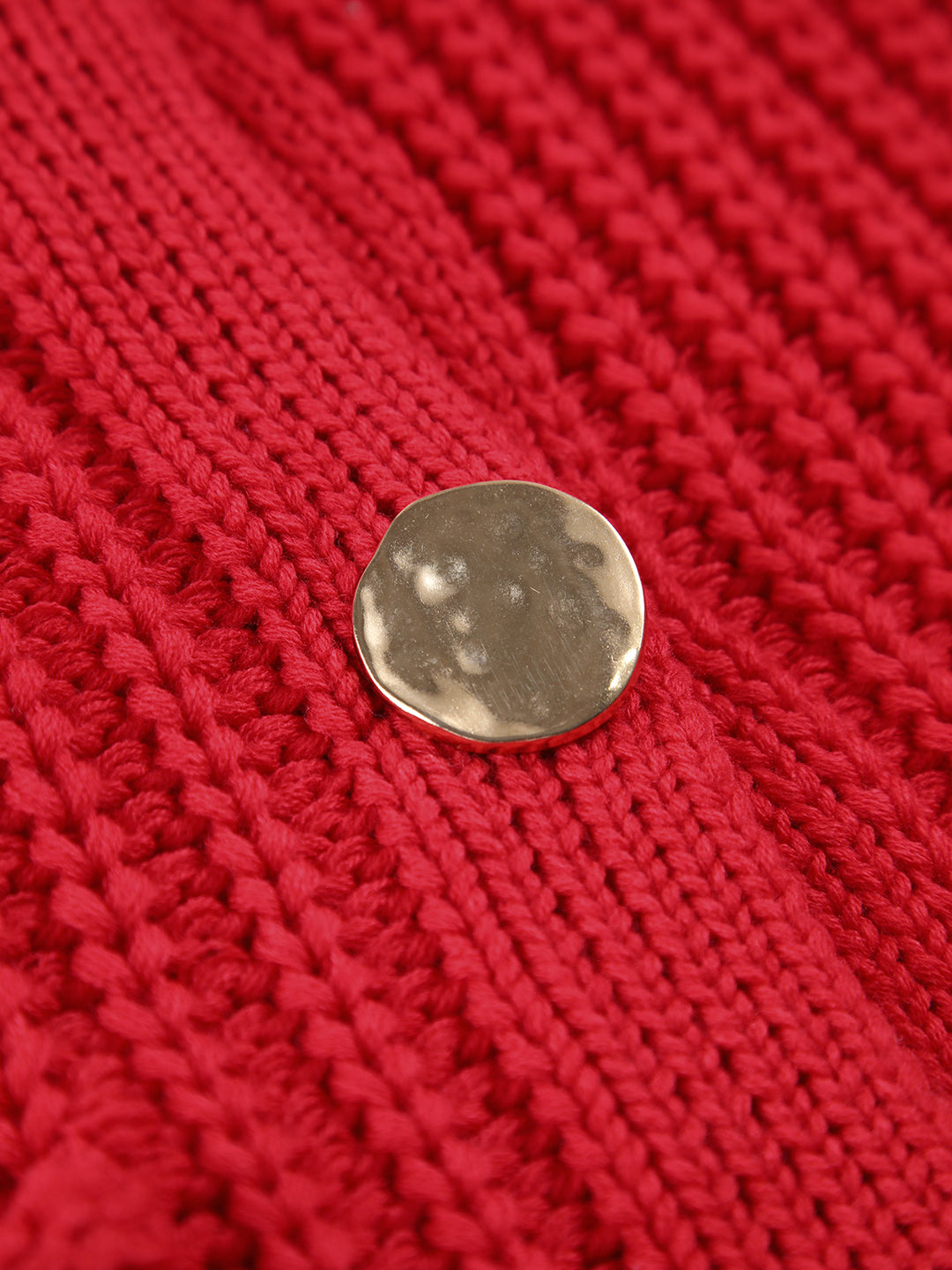 Crochet Button-Front Sweater Vest – COMMENSE