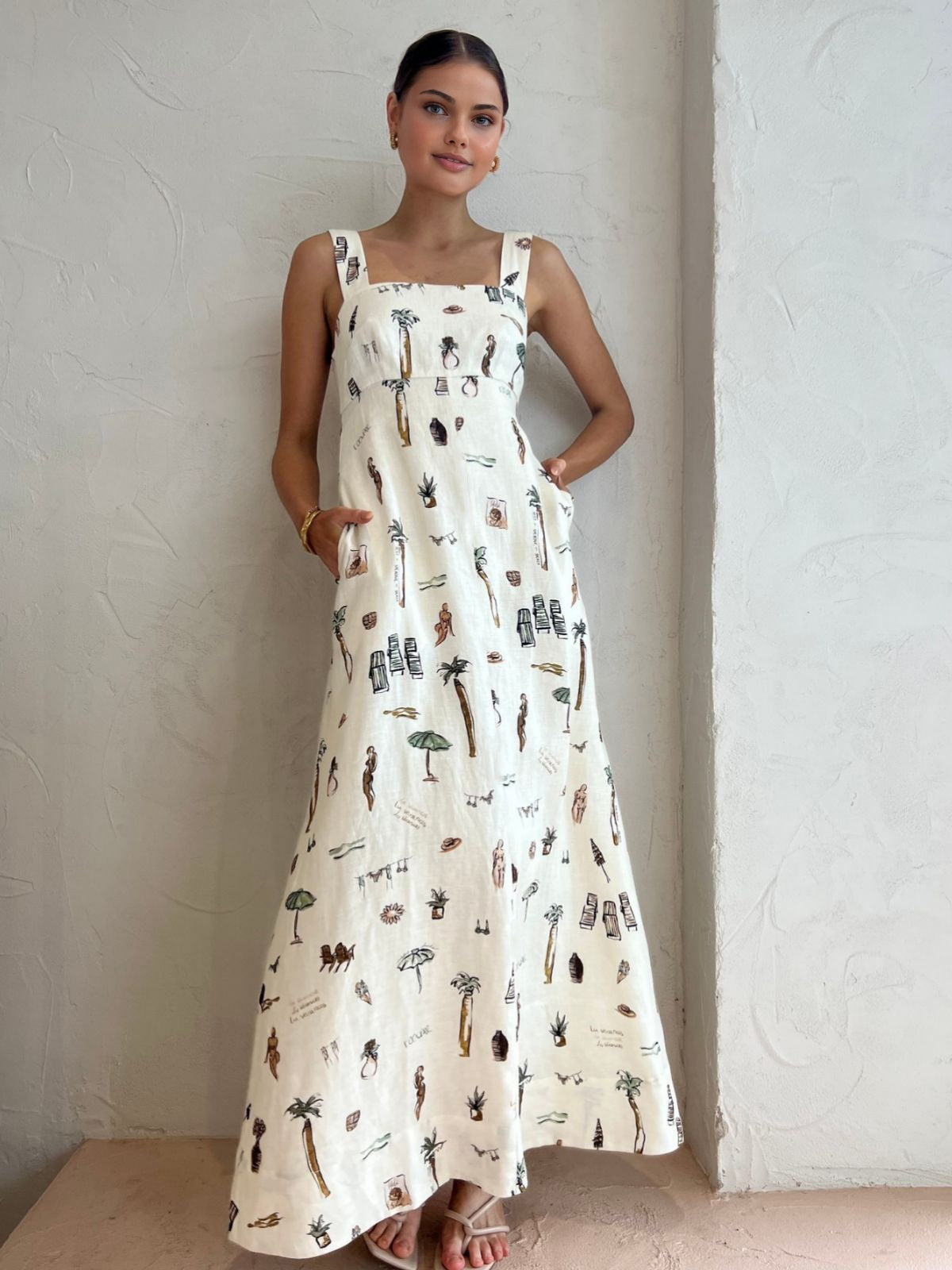knotted long dress Beloved Knotted Sleeveless Long Dress