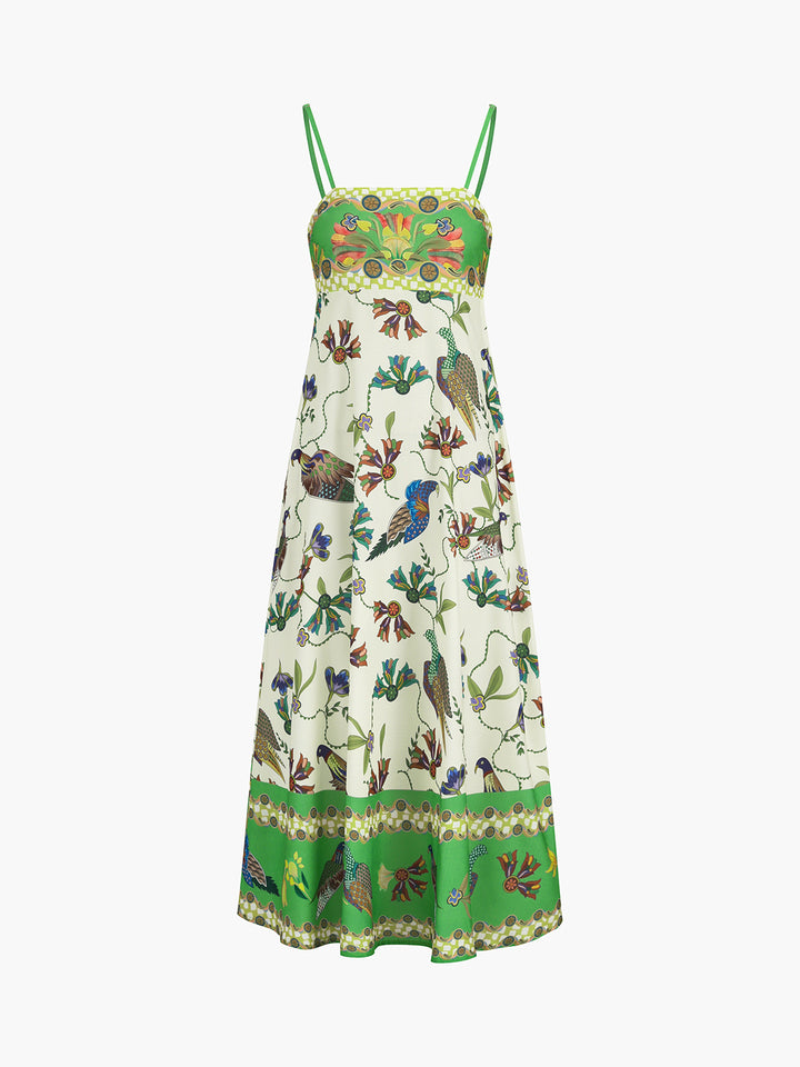 commense green dress Mock neck sleeveless velvet dress - Green