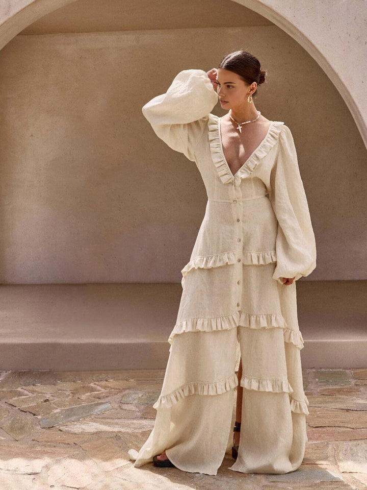 WIRROW Linen cotton long dress かぐれ 楽天市場】WIRROW Linen