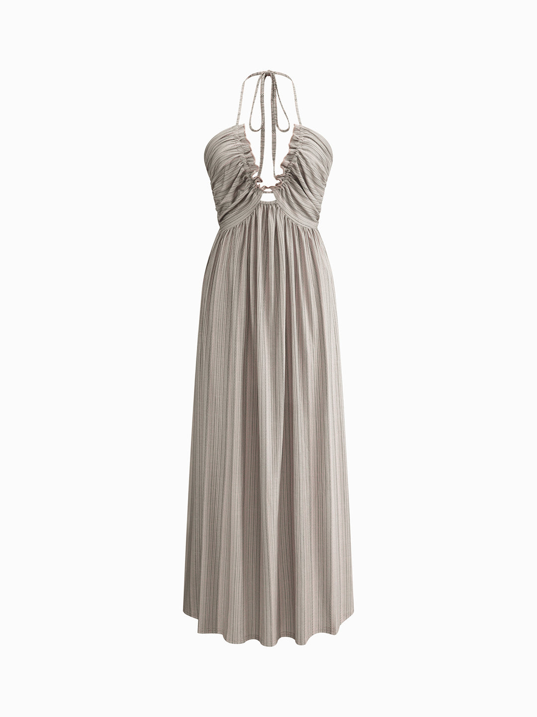 asos design vanessa backless halter pleated maxi dress ASOS DESIGN halter overlay pleated maxi dress in blue
