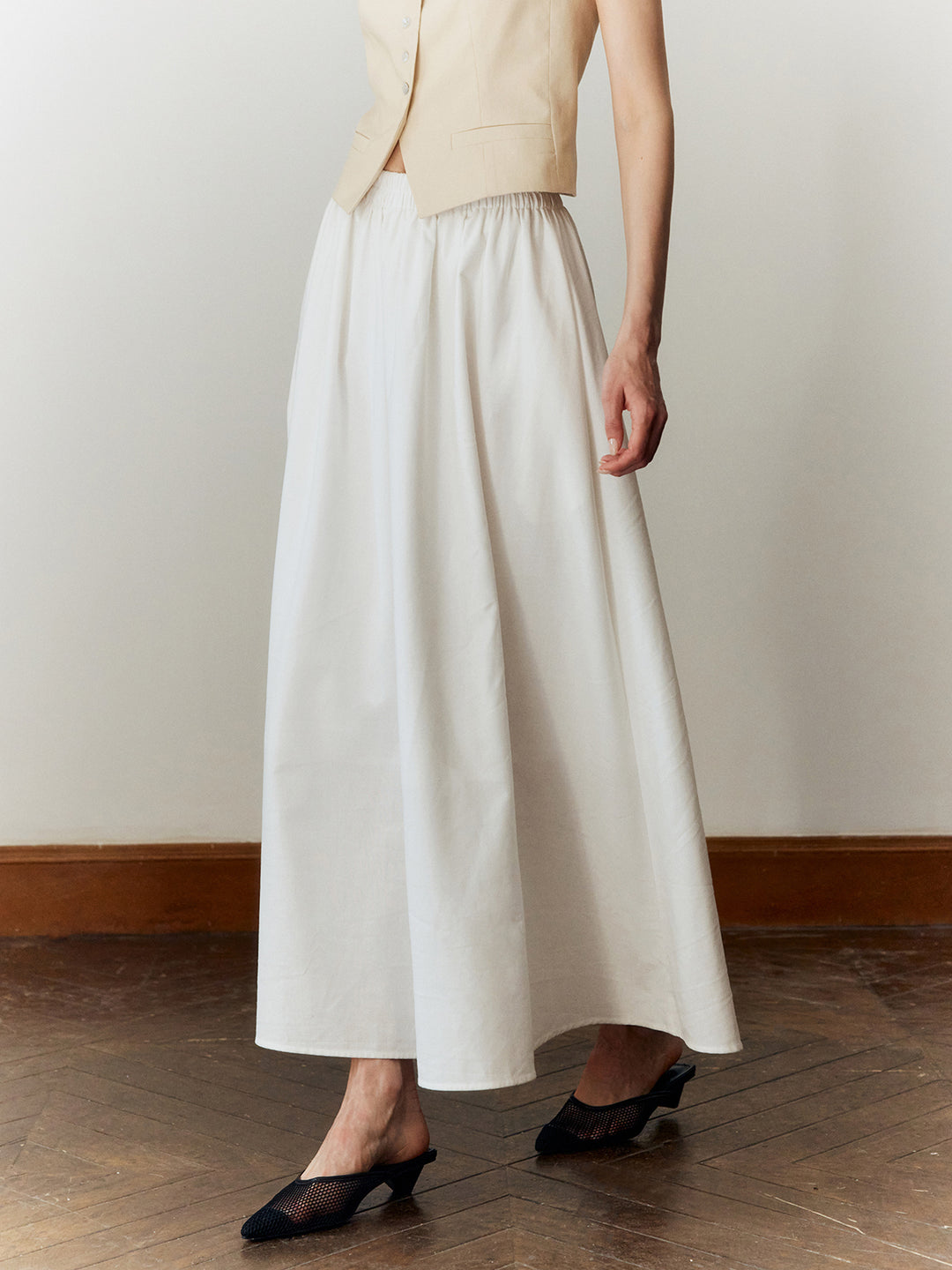 スカート LINEN AND COTTON SKIRT Amazon.com: Cotton and Linen Skirt Women's Summer Large
