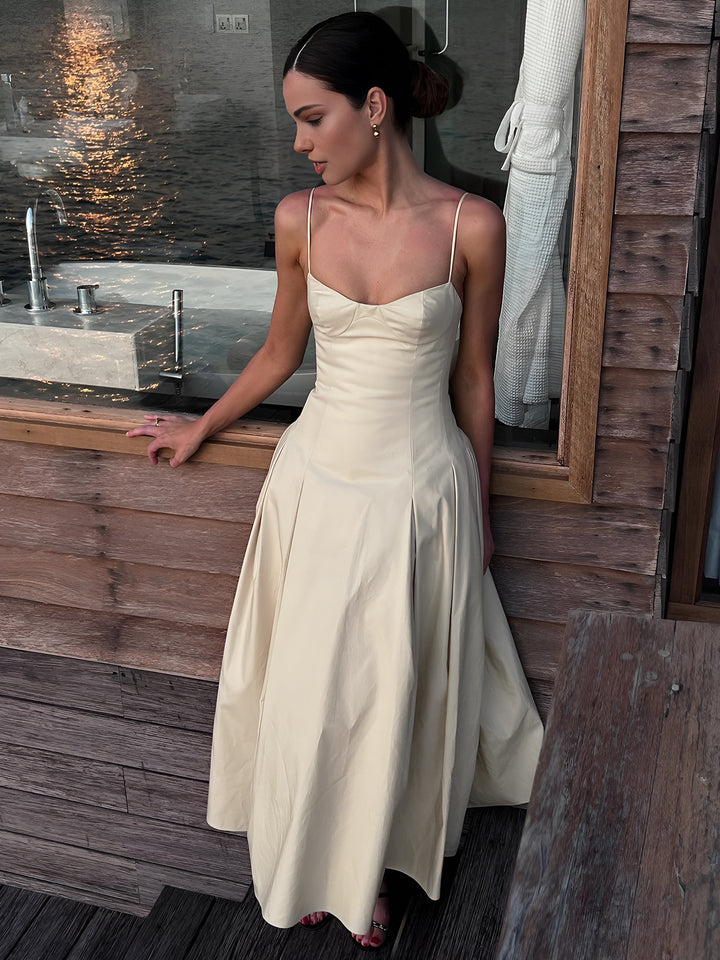 Pleated Cami Long Dress | COMMENSE Pleated Cami Long Dress | COMMENSE