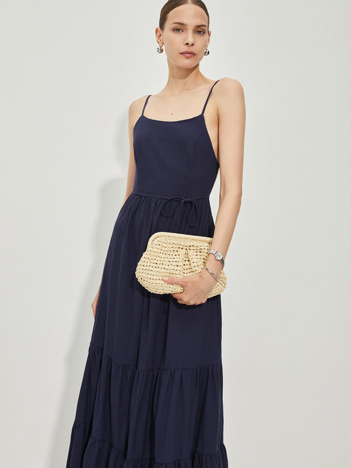 Cotton Backless Cami Dress | COMMENSE Cotton Backless Cami Dress | COMMENSE
