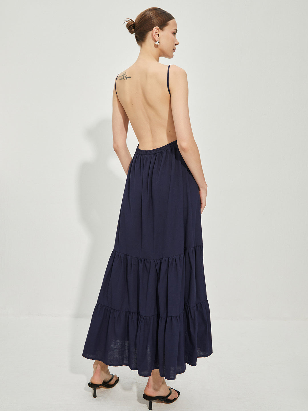 Cotton Backless Cami Dress | COMMENSE Cotton Backless Cami Dress | COMMENSE