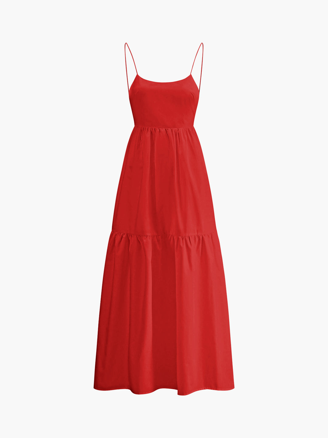 Solid backless long dress - Black Solid backless long dress - Black