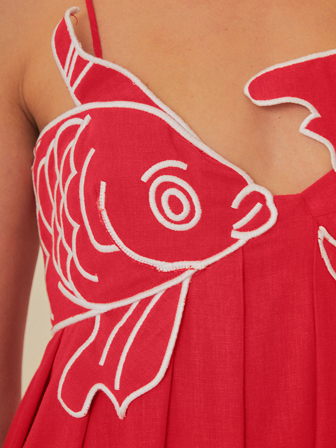 Embroidered Fish Semi-Sheer Cami Dress | COMMENSE Embroidered Fish Semi-Sheer Cami Dress | COMMENSE