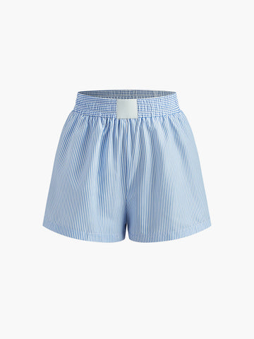 Dimitri Pinstripe Cotton Short