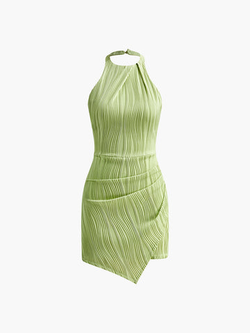 slim fit dress slacks Cross Halter Split Long Dress